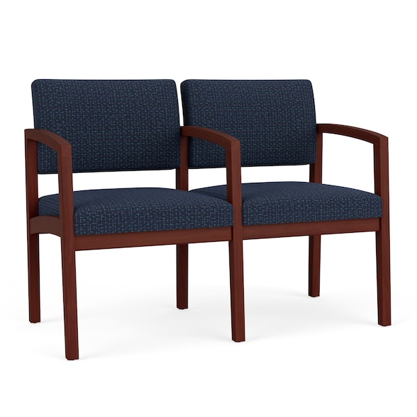 Lesro Lenox 2 Seat Tandem Seating W/ Arm, 44 in W 26 in L 31.5 in H LW2103 - main